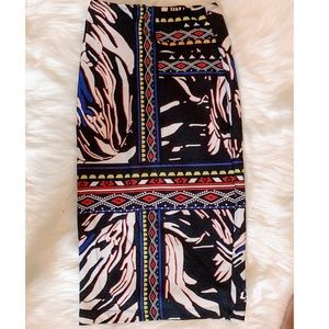 Aztec Printed Midi